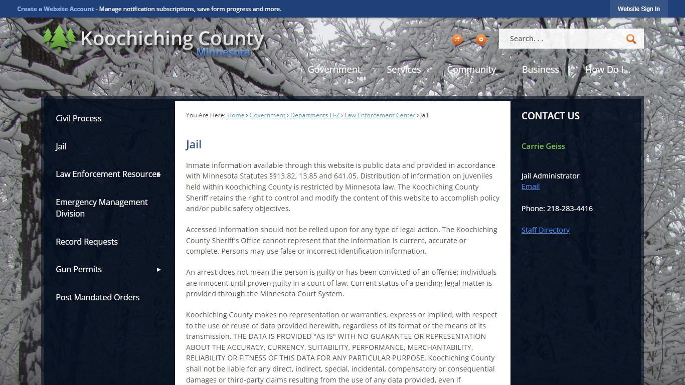 Jail | Koochiching County, MN