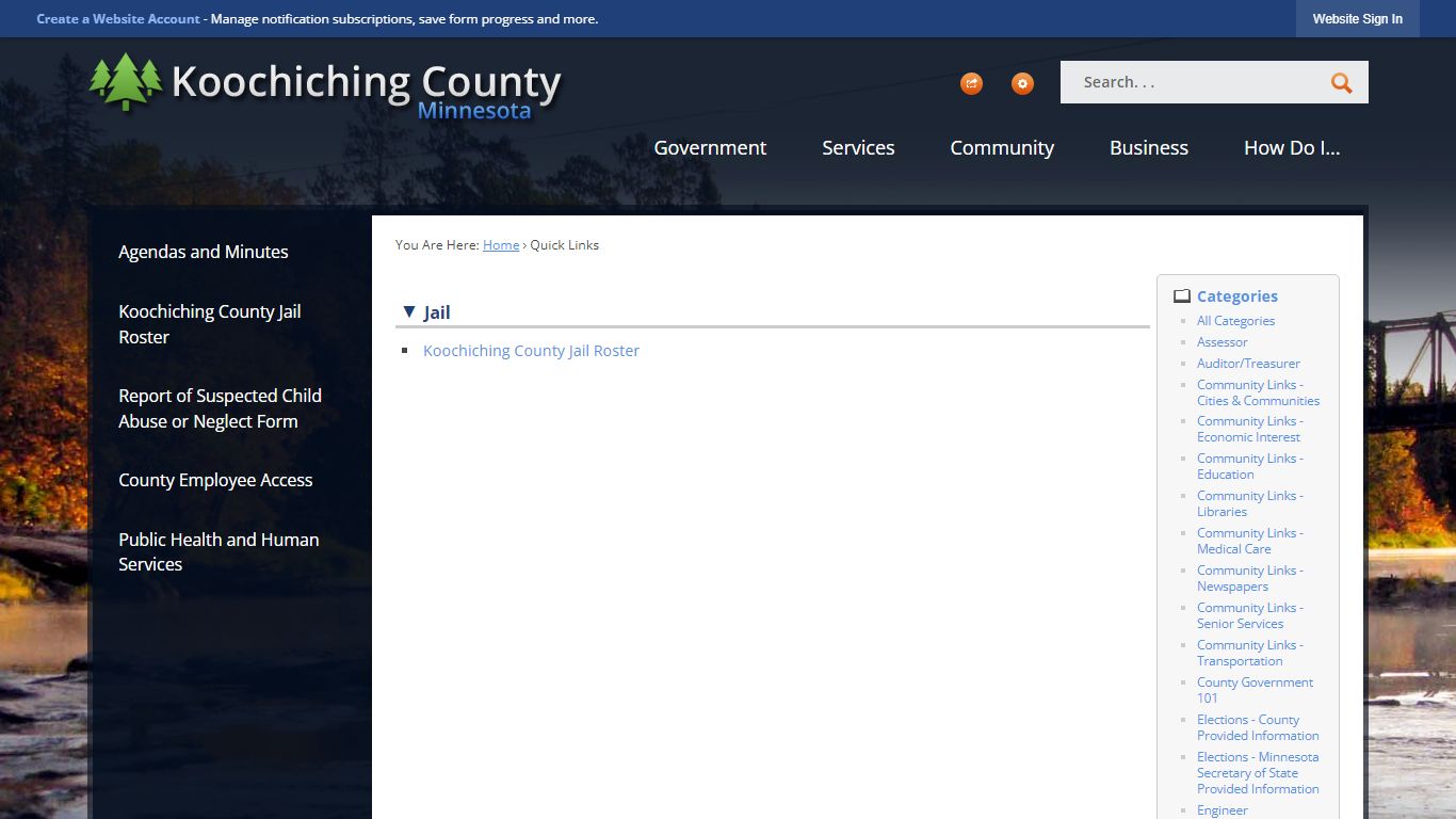 Quick Links • Koochiching County, MN • CivicEngage